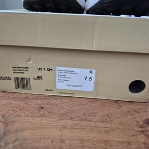 Michael Kors Black Knit Trainer Sneakers
